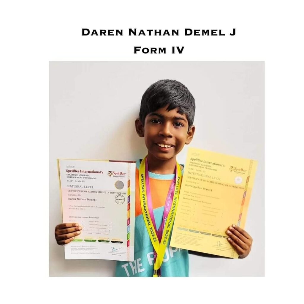 National Level Accomplishment Alert! in SpellBee At The Pupil International school at The Pupil International School