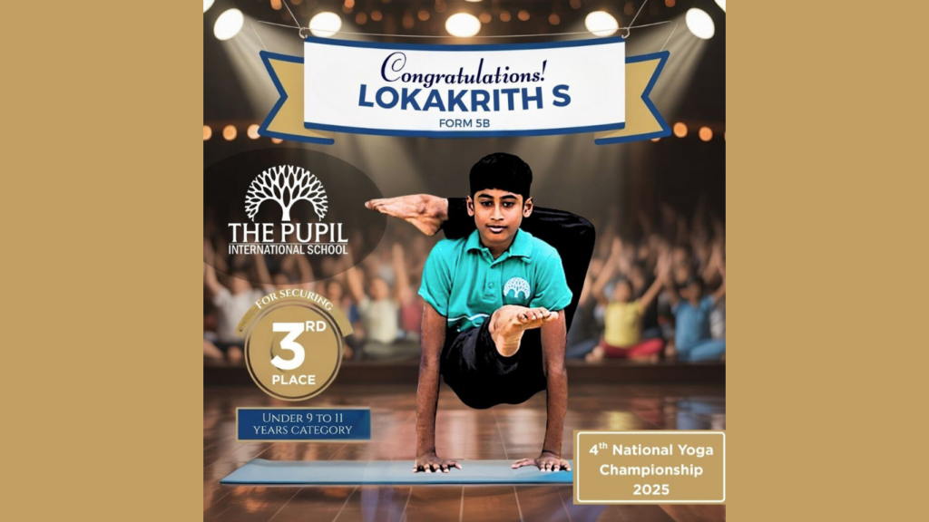 National Recognition in Yoga at The Pupil International School