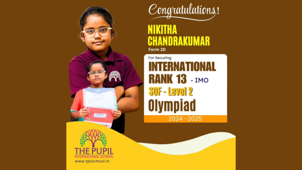 Global Achievement: International Rank 13 at The Pupil International School