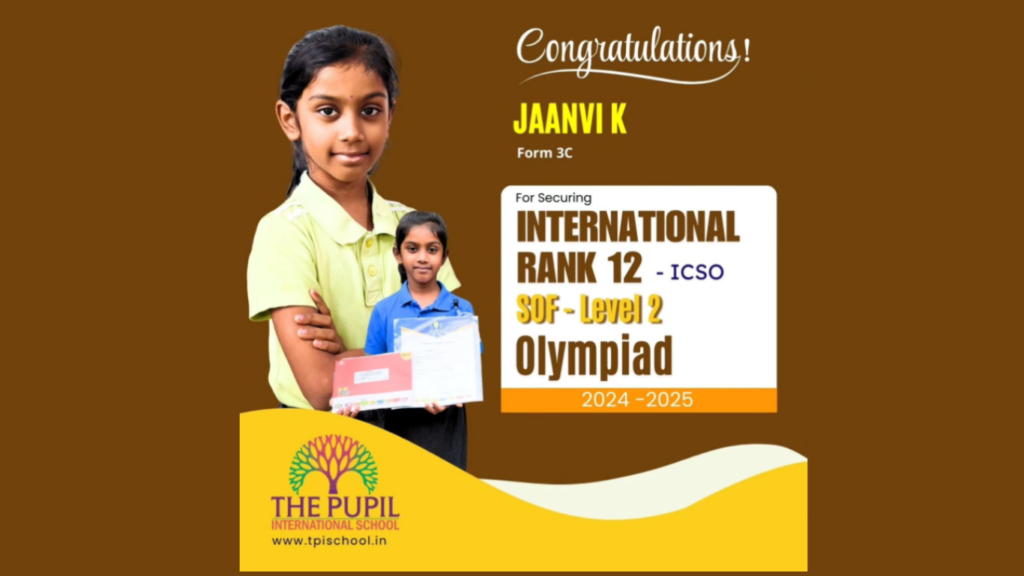 Excellence in Computer Science – International Rank 12 at The Pupil International School