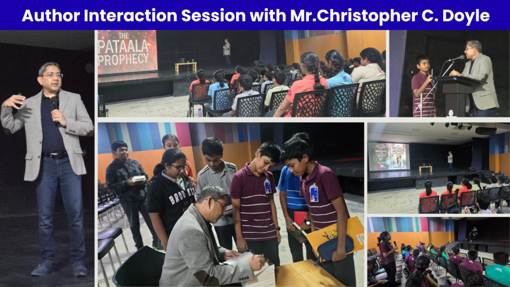 Author Interaction Session with Mr.Christopher C. Doyle at The Pupil International School