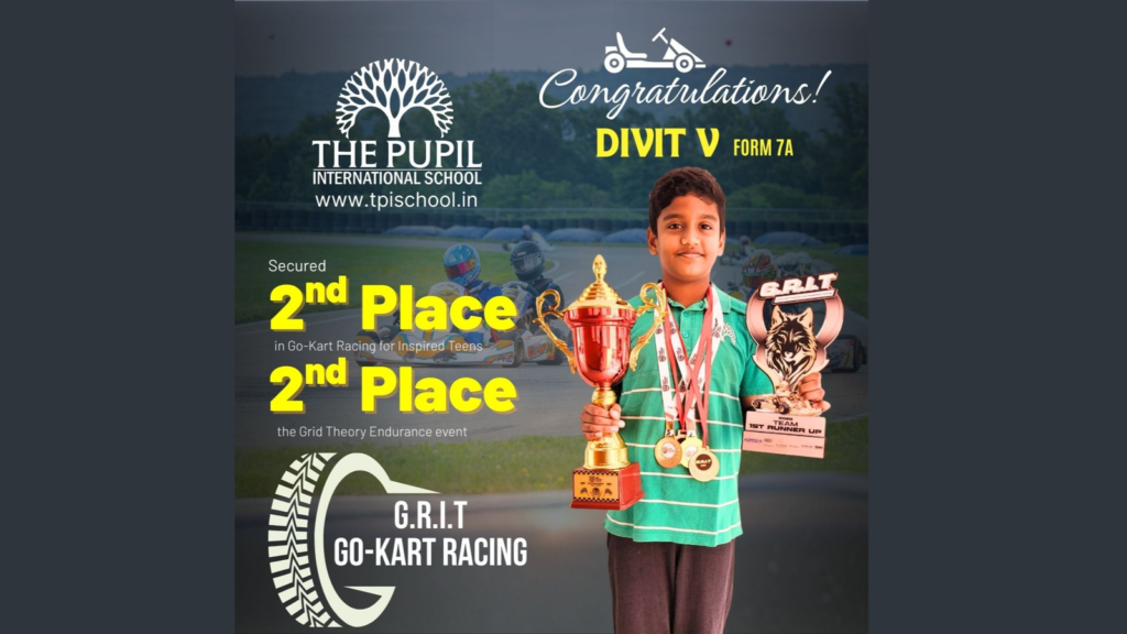 Congratulations to Our Young Motorsport Star at The Pupil International School