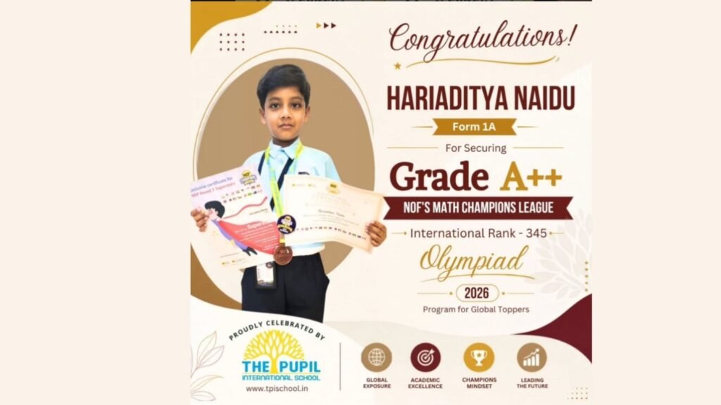 Celebrating Excellence in Mathematics at The Pupil International School
