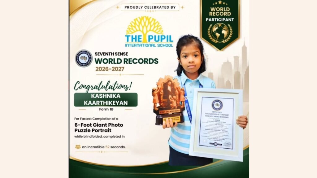 Congratulations to Our Record Holder at The Pupil International School
