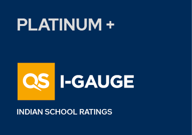 QS I-GAUGE Indian School Ratings, Platinum+.
